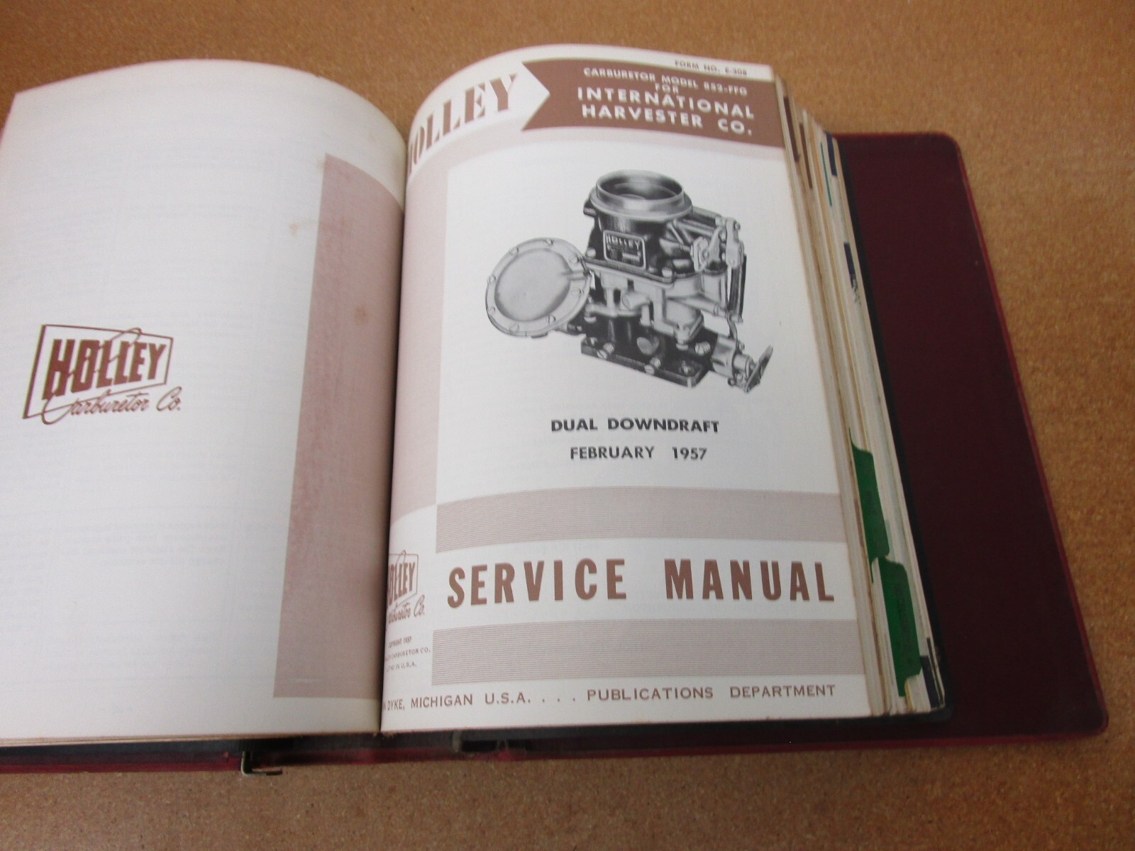 19521957 HOLLEY carburetor service shop manual catalog IH GMC Ford White truck eBay