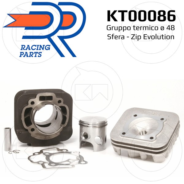 Zylinderkit DR Evolution FüR Piaggio Vespa ET2 50 2T 70Cc-image