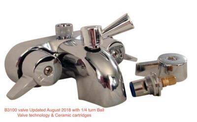 Clawfoot Tub Faucet with Ceramic Cartridge B3100 3 3/8'' centers Myplumbingstuff