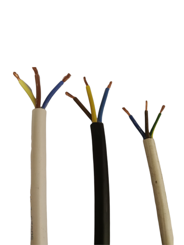 3 Core Flex 1 5mm 2 5mm Mains Electrical Wire 31y Black White Ebay