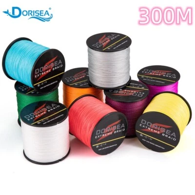 Dorisea 300m 6lbs~300lbs Ligne de pêche tressée Dynema PE Braided Fishing Line - Photo 1/4