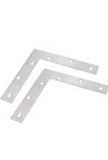 BTMB 2 Pcs Stainless Steel L Shape Corner Brace Furniture Flat Repair Plate
