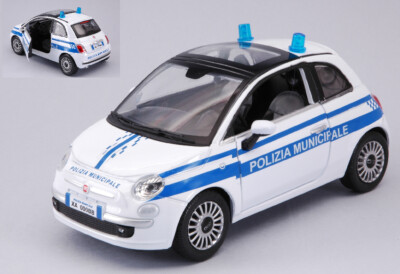 NEW RAY 1/24 FIAT NOVA 500 STATISCHE POLIZEI DIECAST MODELL