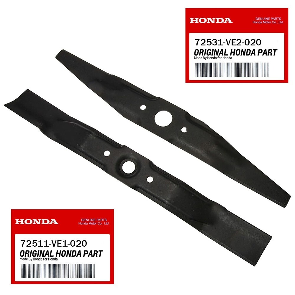 Genuine OEM Honda 72511VE1020 & 72531VE2020 Lawn Mower Blade Set