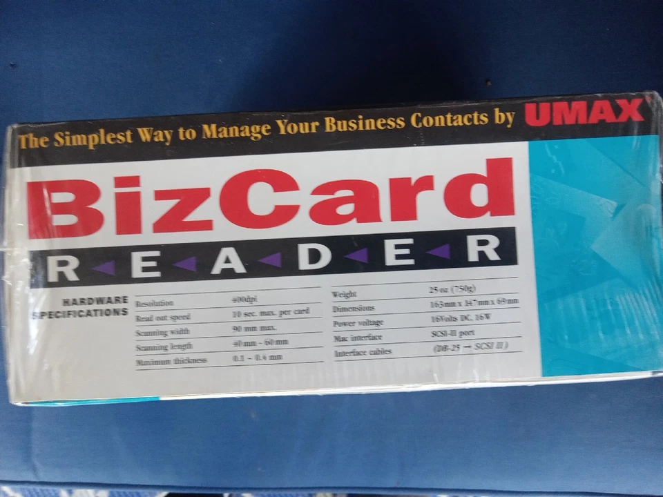 BizCard Reader UMax New Mac Version Software Manual Users Guide - Image 3 of 4