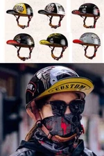 Motorcycle Half Helmet Open Face Helmets Baseball Cap Helmet Scooter Helmet