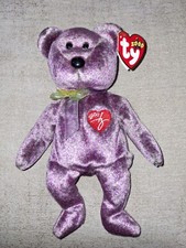 2000 Signature Bear Ty Beanie Baby - Rare Retired Plush Toy Excellent Condition