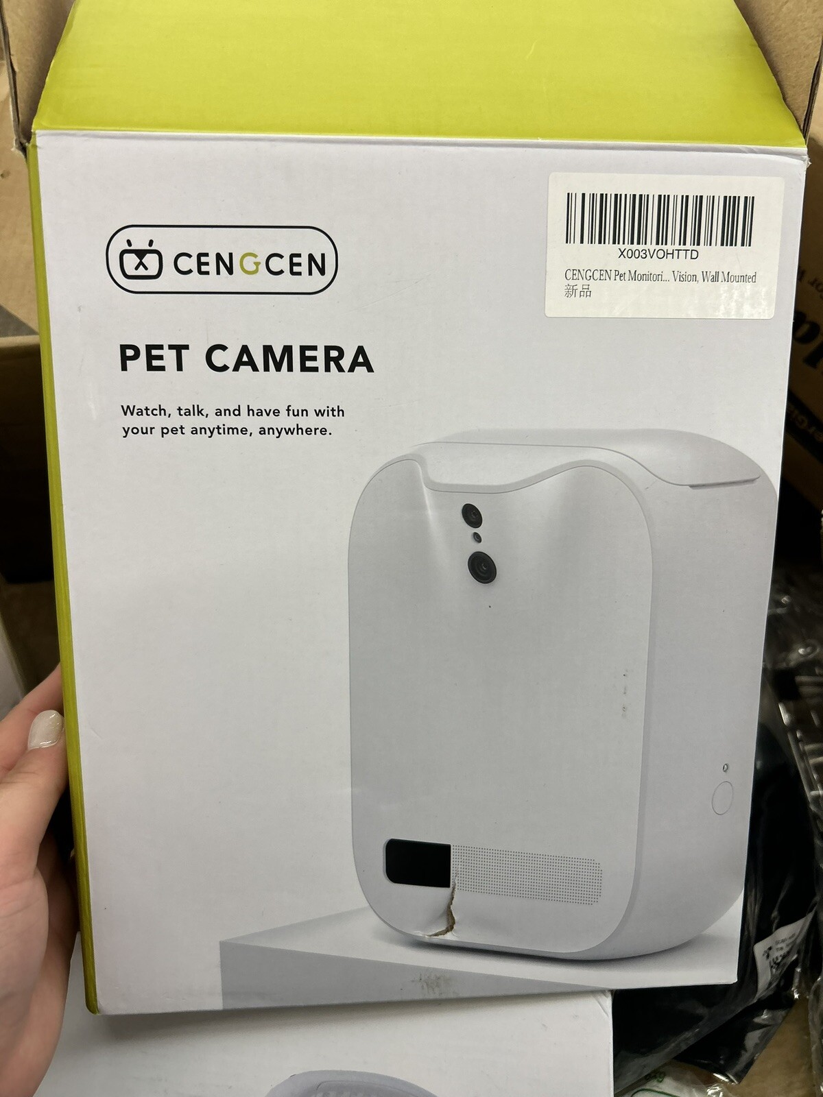 Cengcen Pet Camera Pro Monitoring Dog Treat Dispenser Two-Way Audio - Open Box-image