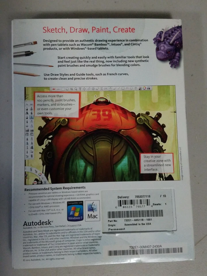 Autodesk SketchBook Pro 6 for PC, Mac - 732E1AH511B1001 - Image 2 of 2