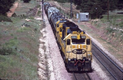 ATSF 2903 GP-35 EAST FLAGSTAFF AZ (SANTA FE) ORIGINAL SLIDE 06-03-97 ...
