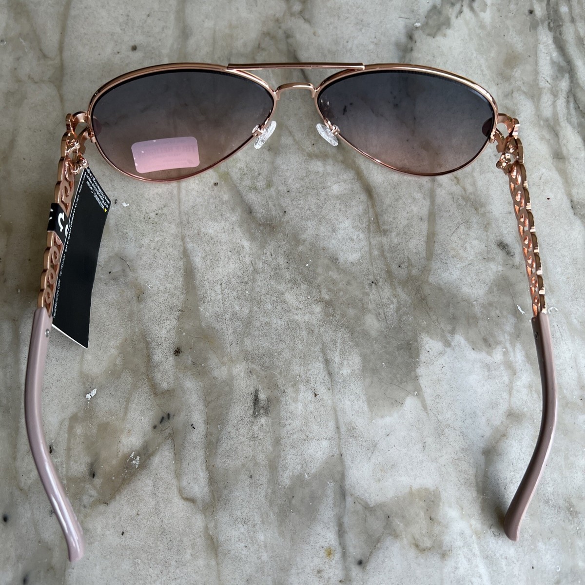 True Religion Aviator Rose Gold Sunglasses New Living Health Products AZ-154-TRSRILEYMGLD True Religion  main image 2