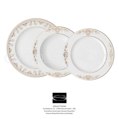 Versace Rosenthal - Medusa Gala - Set Of Plates 36 Pieces For 12 People