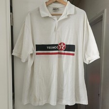 Vintage 1980s Texaco Employee Shirt Sz XXXL Made In USA Print-Ons Collar
