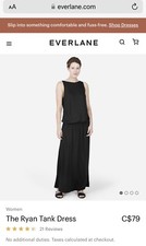 Everlane Ryan Black Maxi Tank Dress - Size Medium Pre-Owned