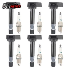 6X Ignition Coils + 6X Spark Plugs Set for 1999-2007 Honda Odyssey 3.5L UF242