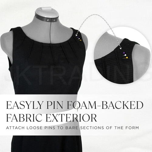 JKCrafts 8Parts SZ8-14 Adjustable Dressmakers Dummy Model Mannequin Sewing GREY - Picture 8 of 9