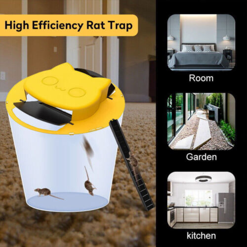 Humane Rat Trap Live Mouse Trap Flip Slide, Bucket Lid Squirrel Trap Catchers * - Picture 14 of 14