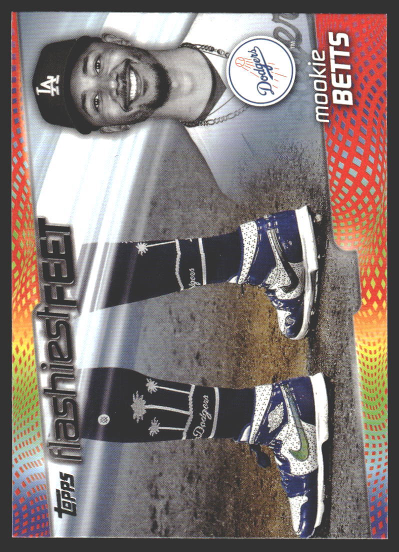 Mookie Betts #FF-1 2022 Topps Flashiest Feet Los Angeles Dodgers
