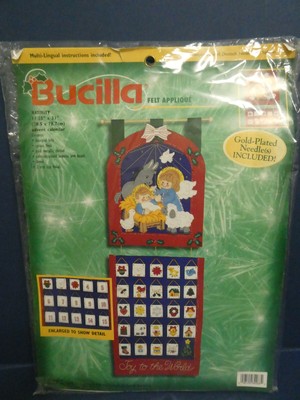 VINTAGE NEW SEALED BUCILLA FELT ADVENT CALENDAR KIT "NATIVITY" #84268 | eBay VINTAGE NEW SEALED BUCILLA FELT ADVENT CALENDAR KIT "NATIVITY" #84268 | eBay