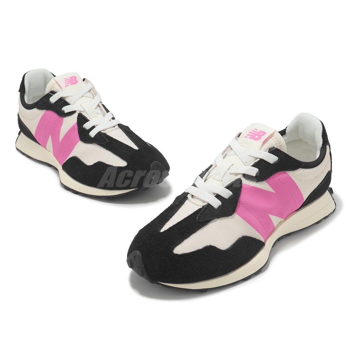 New Balance 327 Wide NB Black Pink White Kids Preschool