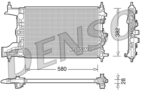 Denso MotorküHler WasserküHler DRM20098 FüR Astra P10 W13 Opel Cascada Caravan-image