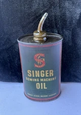 Vintage Singer Sewing Machine Handy Oiler Oil Can 3 Oz. Made In USA