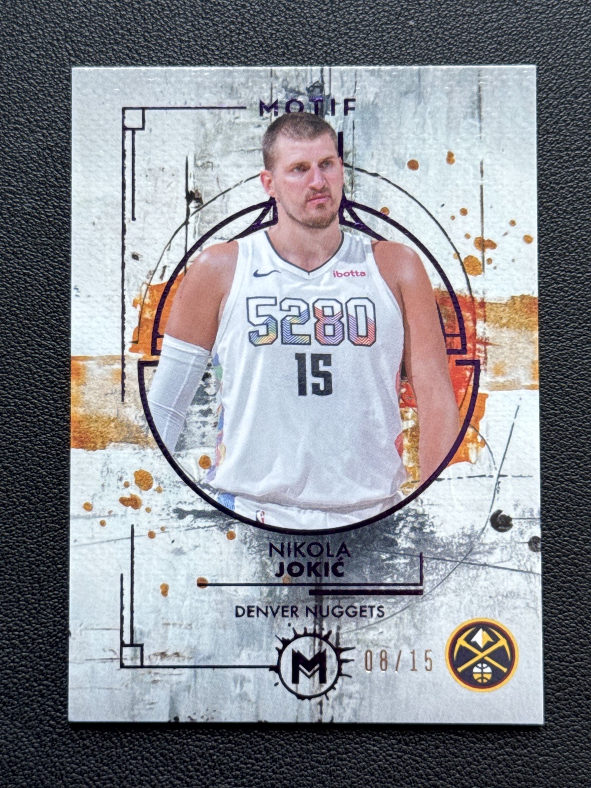 2025-26 Topps Motif 13/15 Majesty Purple Nikola Jokic #13