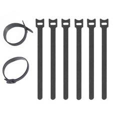 60 Pack 8 Inch Hook and Loop Straps Reusable Fastening Cable Strap