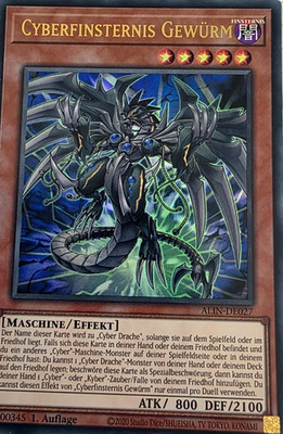 Yu-Gi-Oh! Cyberfinsternis Gewürm - ALIN-DE027 / Ultra Rare / 1. Auflage DE NM
