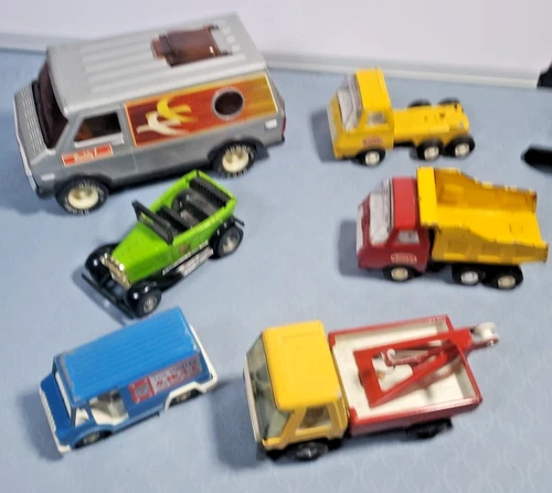 Tonka Buddy L  Vehicles Lot Of 6 Mixed Vintage Cars Trucks Van