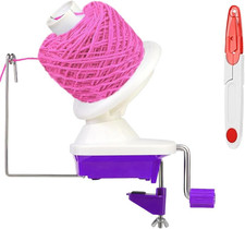Yarn Winder, Hand Operated Purple Yarn Ball Winder for Crocheting, The Helper...