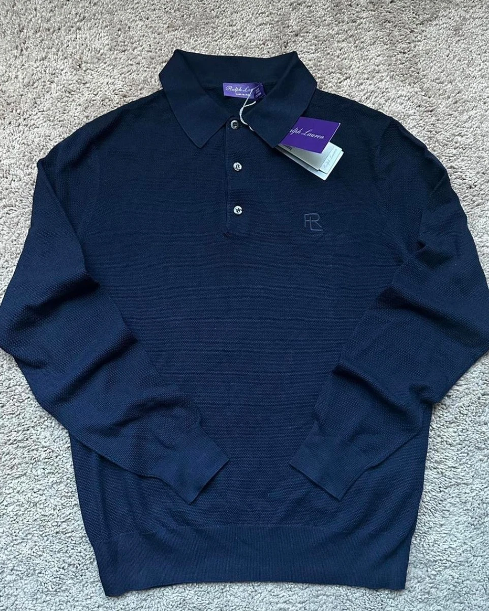 Ralph Lauren Purple Label Men's Long Sleeve Blue Shirts for sale