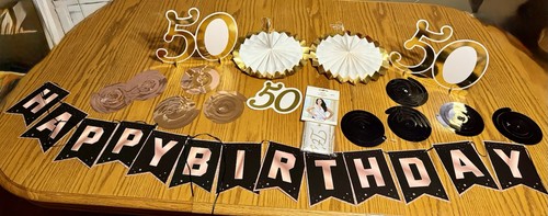 Amscan 50th Birthday Gold/Silver Decorating Kit