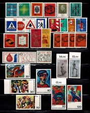 Germany stamps lot, 1970-1974, Unused