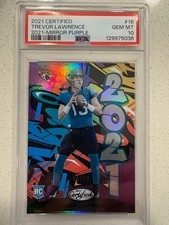 2021 Panini Certified Trevor Lawrence Mirror Purple /10 PSA 10 POP 2 JAGUARS