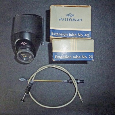 Hasselblad Prismensucher + Extension Tube 20 + 40