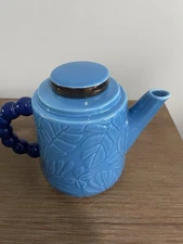 Tabitha Brown Tea Pot Set Stackable Stoneware Target Blue Kitchen Ware