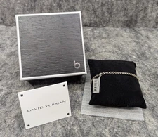 🔥NEW Authentic David Yurman LARGE 925 Sterling SIlver Box Chain Bracelet 3.6mm