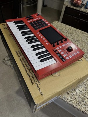 Akai MPC Key 37 Red Sampler Sequencer Keyboard with Pad Triggers Touchscreen