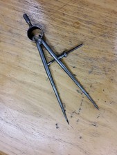 Vintage Starrett No. 277-6" Round Leg Spring Type Divider Machinist Tool Caliper