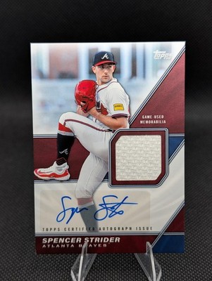 2026 Topps Memorabilia. Spencer Strider. Auto. Braves. /99. MLM2-SST.