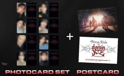 Stray Kids Dominate スキズ映画　特典フォトカード8枚コンプ Stray Kids The dominATE Experience Concert Photocard Full Set 8