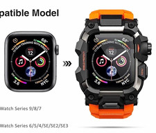 ULTIMAL Shockproof Rugged Case Band for Apple...