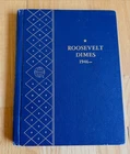 Whitman Classic Bookshelf Album Roosevelt Dimes 1946 - : Empty, No Coins