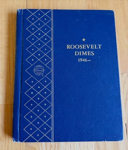 Whitman Classic Bookshelf Album Roosevelt Dimes 1946 - : Empty, No Coins
