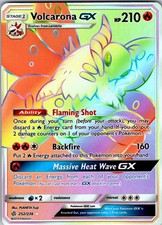 Volcarona GX 252/236 Rainbow Rare Cosmic Eclipse Holo NM