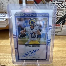 Panini 2024 Donruss Signature Marks Stetson Bennett IV Autograph SMA-SBE Rams