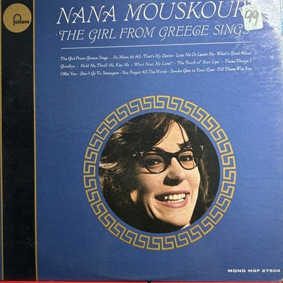 NANA MOUSKOURI-THE GIRL FROM GREECE SINGS-MONO-ORIGINAL FONTANA VINYL-USED