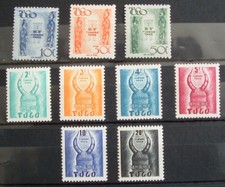 TOGO 1947/59 MNH Dues pocztowe SGD185/7 D245/50 Idealny stan pełna guma WYGLĄD