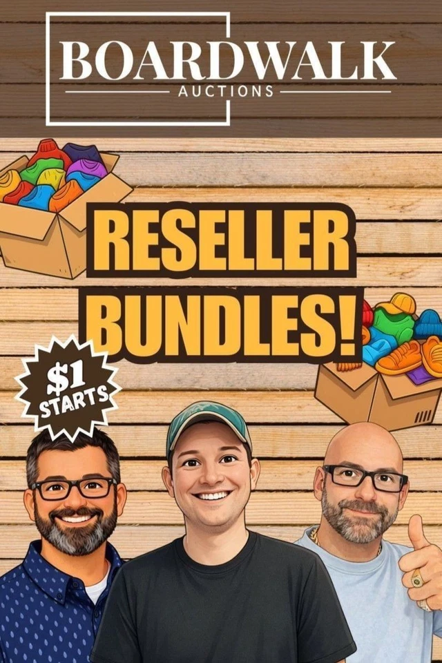 $1 STARTS | BOARDWALK BUNDLES - Clothing Reseller Bundles -07/02/26
